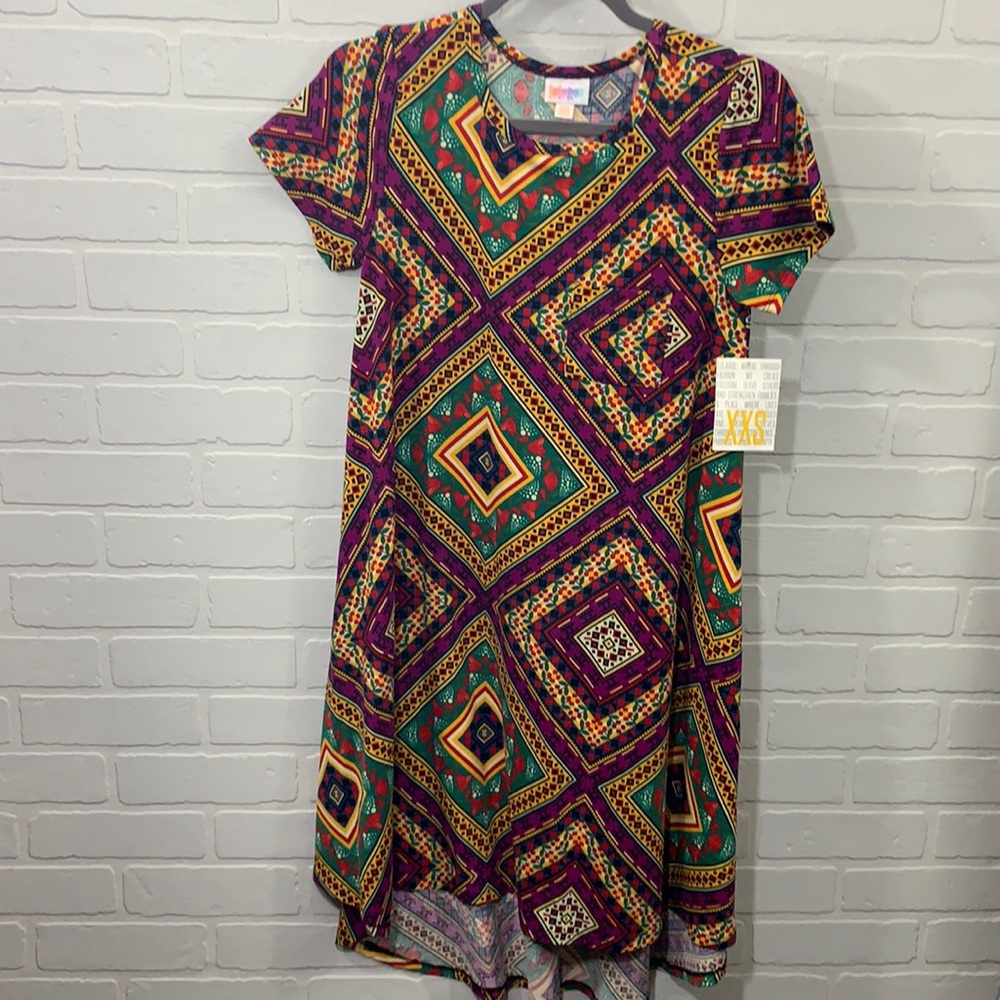 LuLaRoe NWT high low Carly dress -size XXS